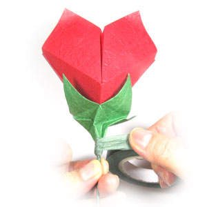 14th picture of Valentine's origami heart flower