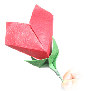 15th picture of Valentine's origami heart flower