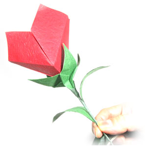 17th picture of Valentine's origami heart flower
