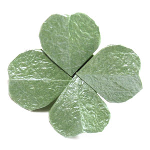 37th picture of four-leaf origami clover