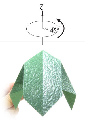 7th picture of simple quadruple origami leaf II