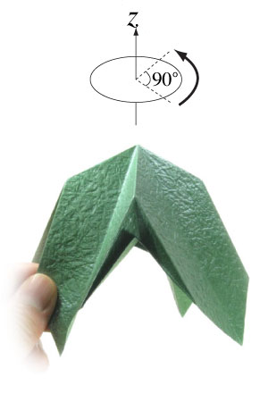 9th picture of simple quadruple origami leaf II