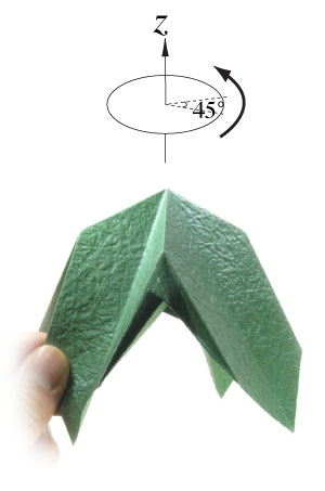 15th picture of simple quadruple origami leaf II