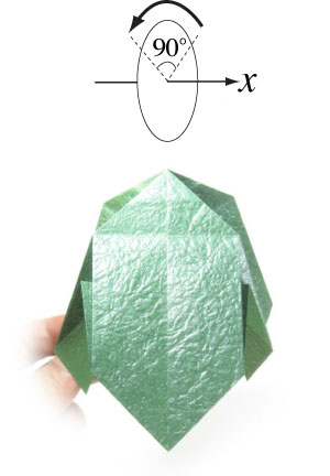 21th picture of simple quadruple origami leaf II