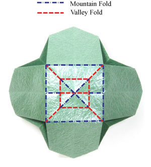 24th picture of simple quadruple origami leaf II