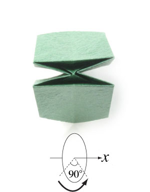 26th picture of simple quadruple origami leaf II