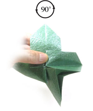 33th picture of simple quadruple origami leaf II