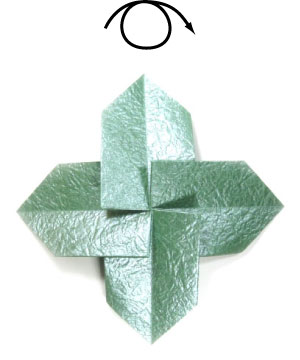 37th picture of simple quadruple origami leaf II