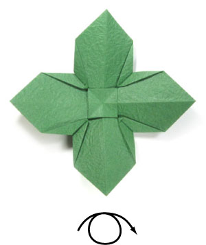 38th picture of simple quadruple origami leaf II