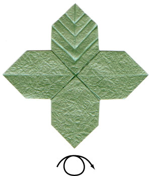 52th picture of quadruple origami leaf