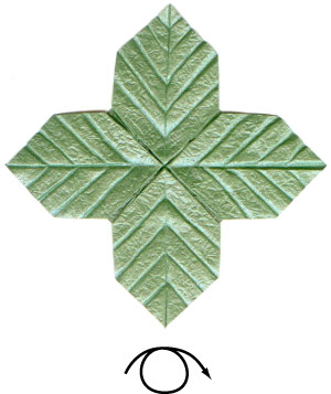 56th picture of quadruple origami leaf