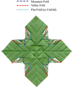 57th picture of quadruple origami leaf