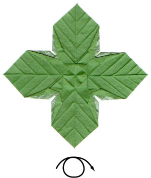 58th picture of quadruple origami leaf