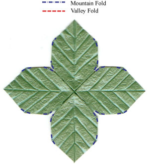 59th picture of quadruple origami leaf