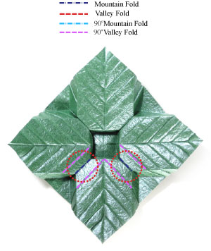 37th picture of quadruple origami leaf III