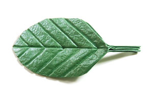 single origami leaf