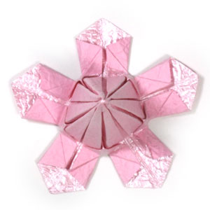 29th picture of origami phlox flower with five petals
