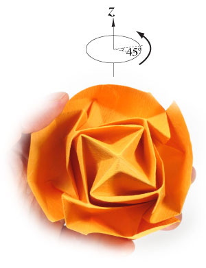 51th picture of origami beauty rose paper flower