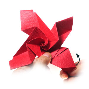 49th picture of Lovely origami rose paper flower (Easy Origami Rose III)