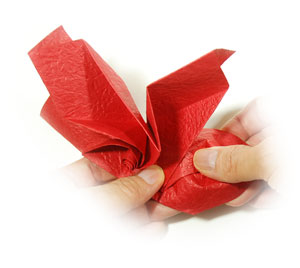 53th picture of Lovely origami rose paper flower (Easy Origami Rose III)