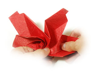 55th picture of Lovely origami rose paper flower (Easy Origami Rose III)