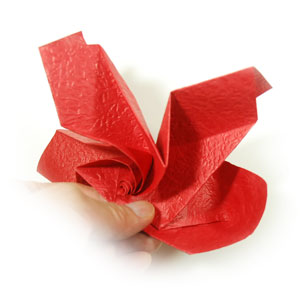 56th picture of Lovely origami rose paper flower (Easy Origami Rose III)