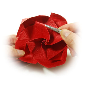 60th picture of Lovely origami rose paper flower (Easy Origami Rose III)