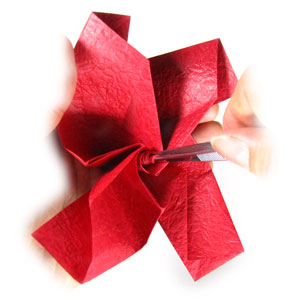 47th picture of Pretty origami rose paper flower (Easy Origami Rose IV)