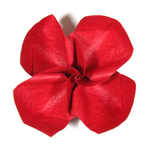 61th picture of Pretty origami rose paper flower (Easy Origami Rose IV)