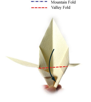 How to make an origami trillium flower: page 14