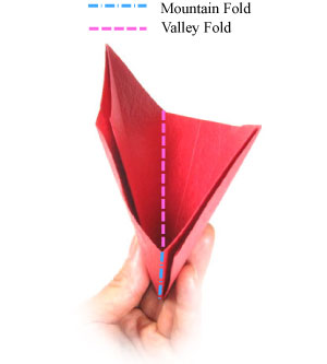 How to make a lovely origami rose paper flower: page 9